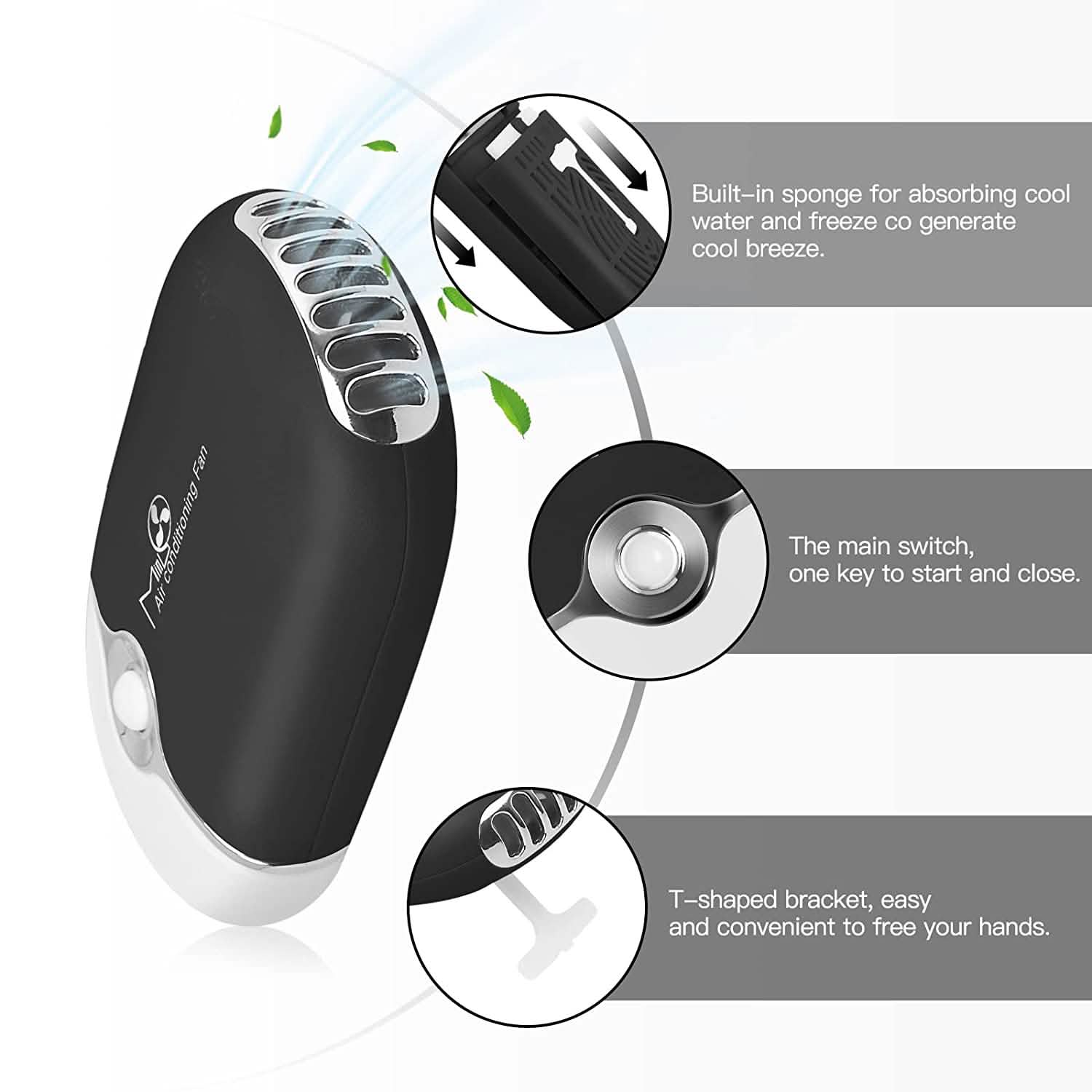 2-Piece: Rechargeable Handheld Mini Eyelash Fan