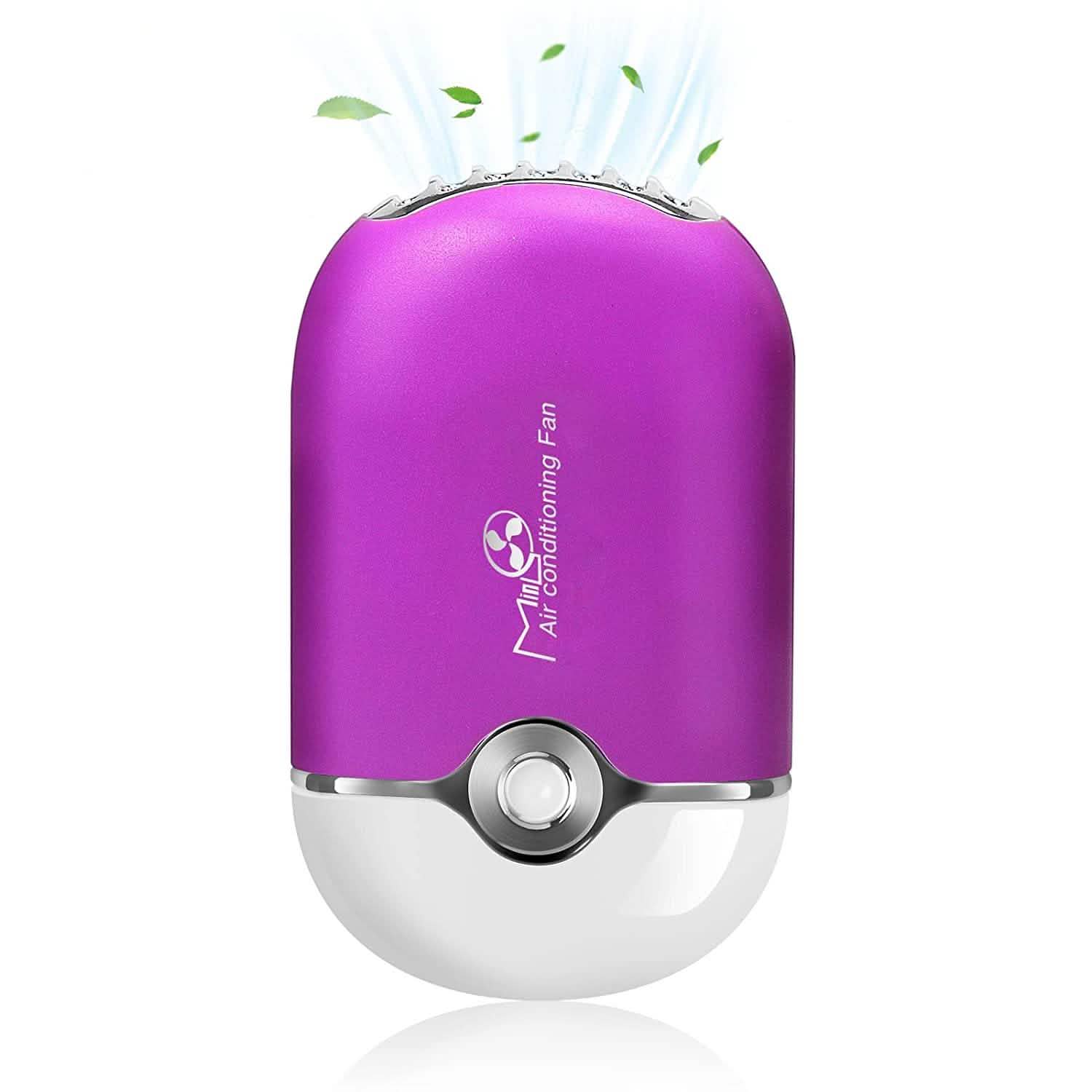 2-Piece: Rechargeable Handheld Mini Eyelash Fan