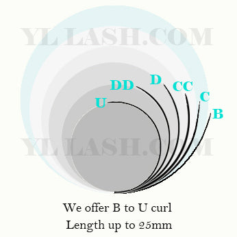 Classic Cashmere Matte FauxMink Deep Black Lashes【0.18mm 16-lines】