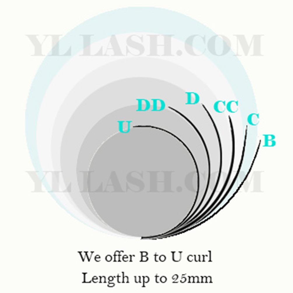 Dark Chocolate Brown Color Lash Extensions 16 Lines