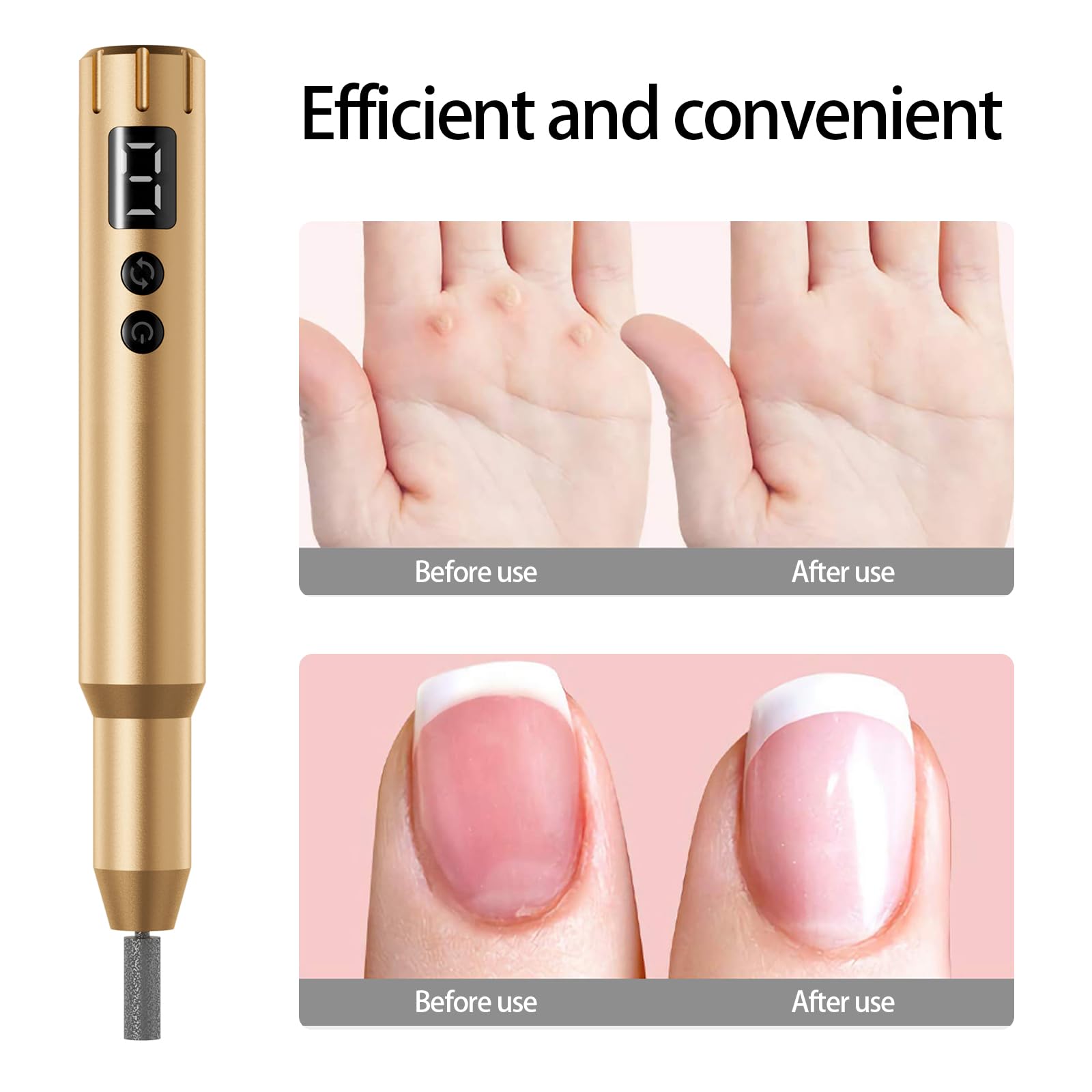 Kit Electric Rechargeable Set Cordless Nail Art Grinding Machine Compact P
