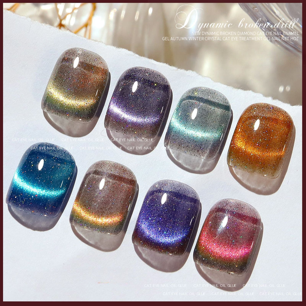 Cat's Eye Gel Nail Polish – Magnetic Phototherapy Press-On Glue