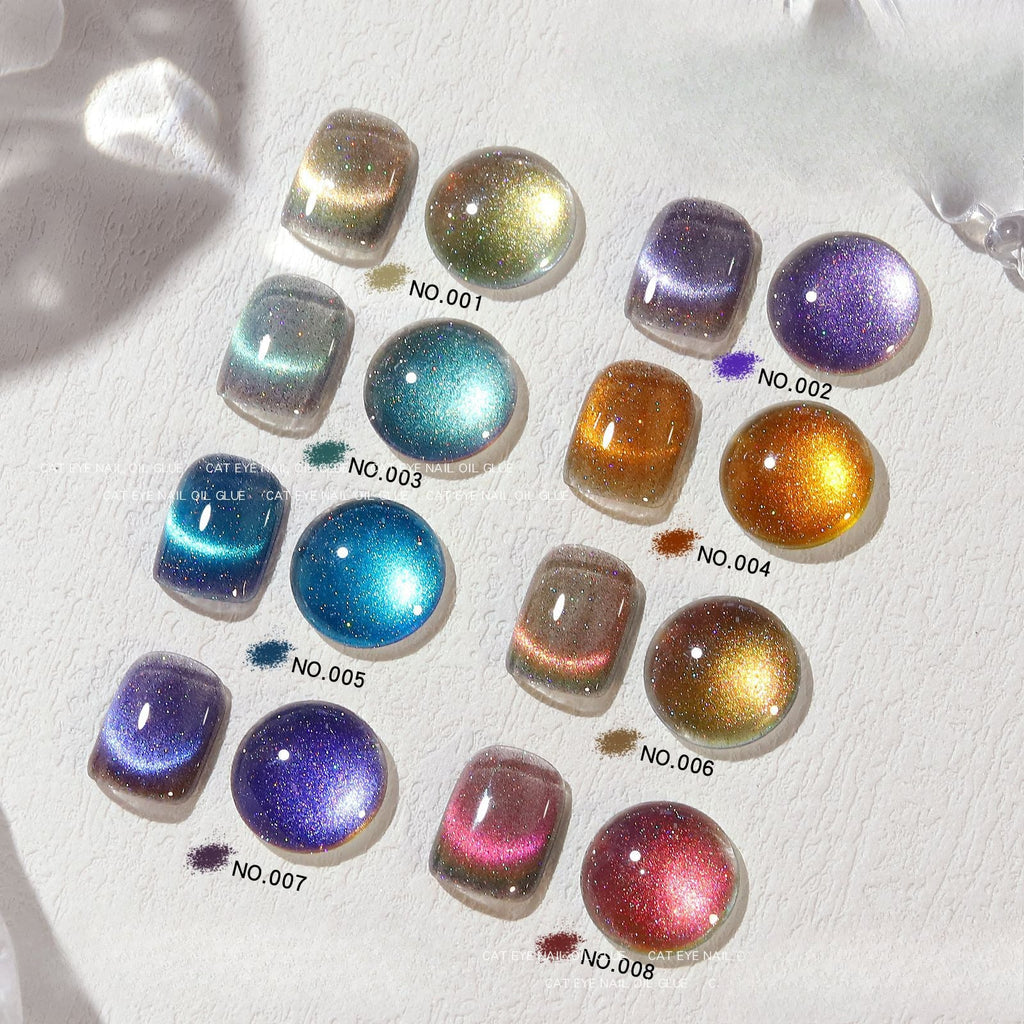 Cat's Eye Gel Nail Polish – Magnetic Phototherapy Press-On Glue
