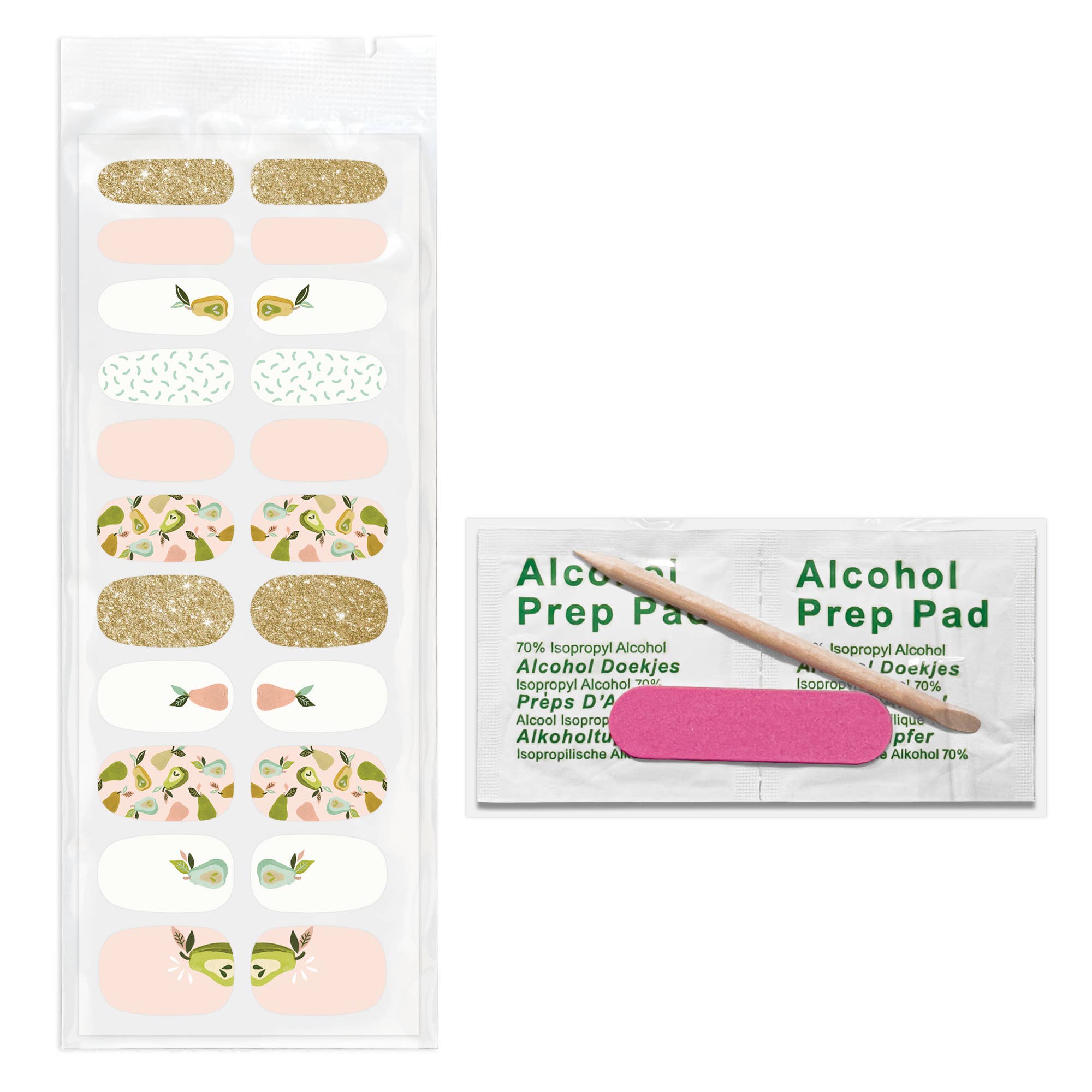 Au Pears Nail Wrap Kit | Nail Care Arts Tools Accessories | On-the-go Travel Kit