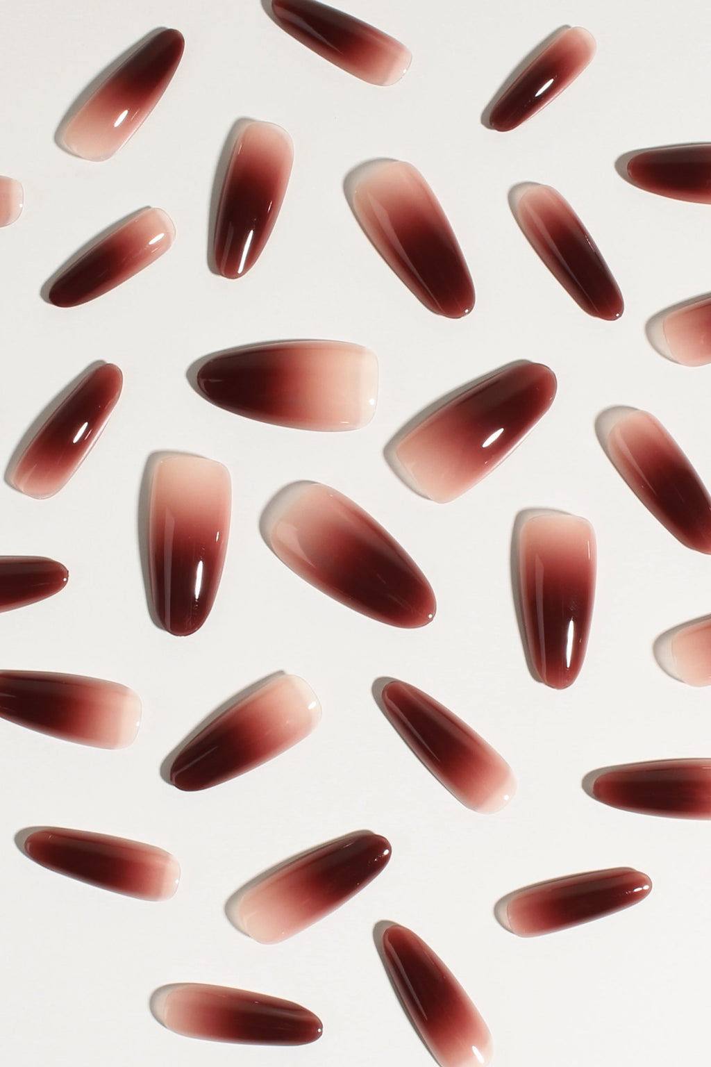 Berry Cocoa Drip | Soft & Durable Press-On Nails