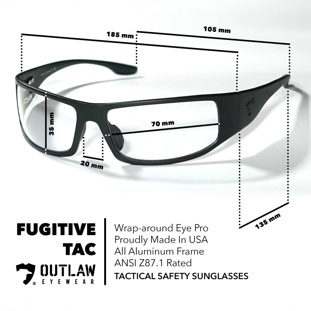 Fugitive TAC Brushed GunMetal Prescription Rx