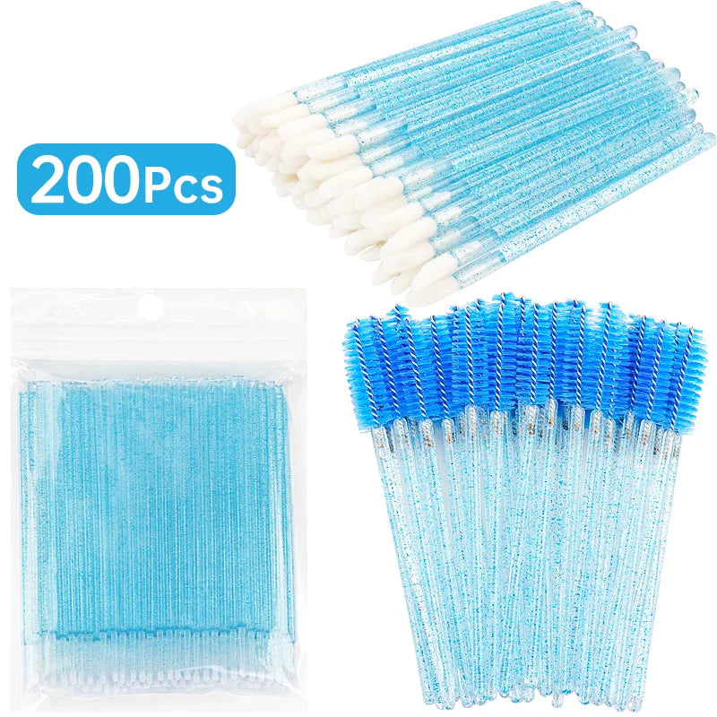 200PCS Disposable Lash & Lip Applicator Kit – Wands & Swabs