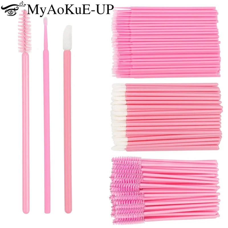 200PCS Disposable Lash & Lip Applicator Kit – Wands & Swabs