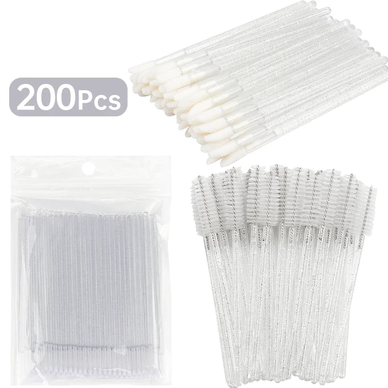 200PCS Disposable Lash & Lip Applicator Kit – Wands & Swabs