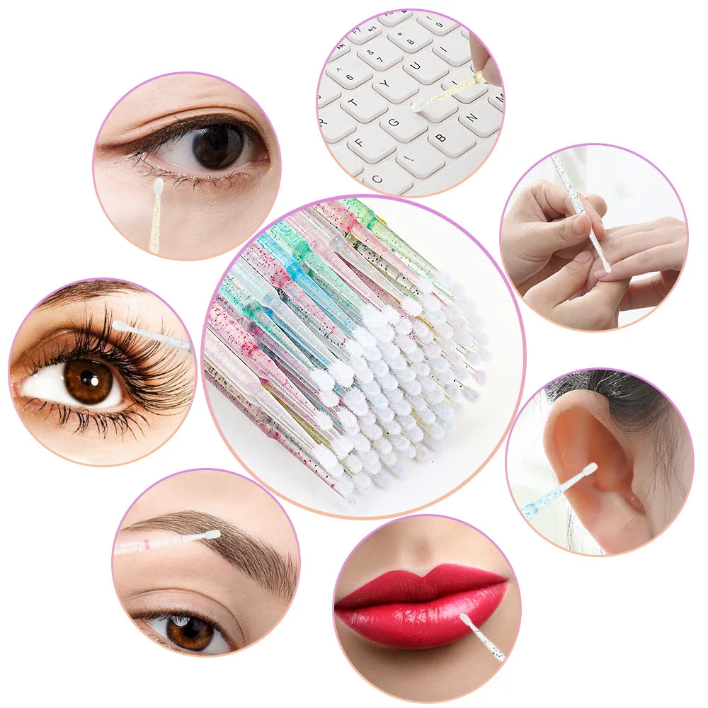 200PCS Disposable Lash & Lip Applicator Kit – Wands & Swabs