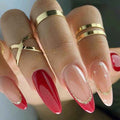Press On Nails Kit with Glue and gel stickers Reusable Tips