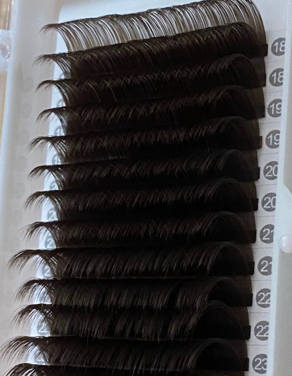 Dark Chocolate Brown Color Lash Extensions 16 Lines