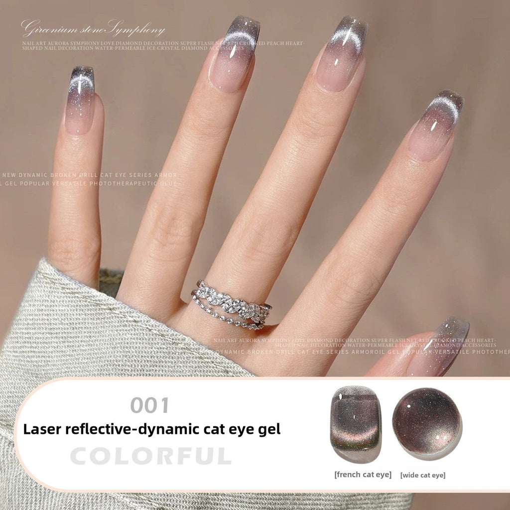 Cat's Eye Gel Nail Polish – Magnetic Phototherapy Press-On Glue