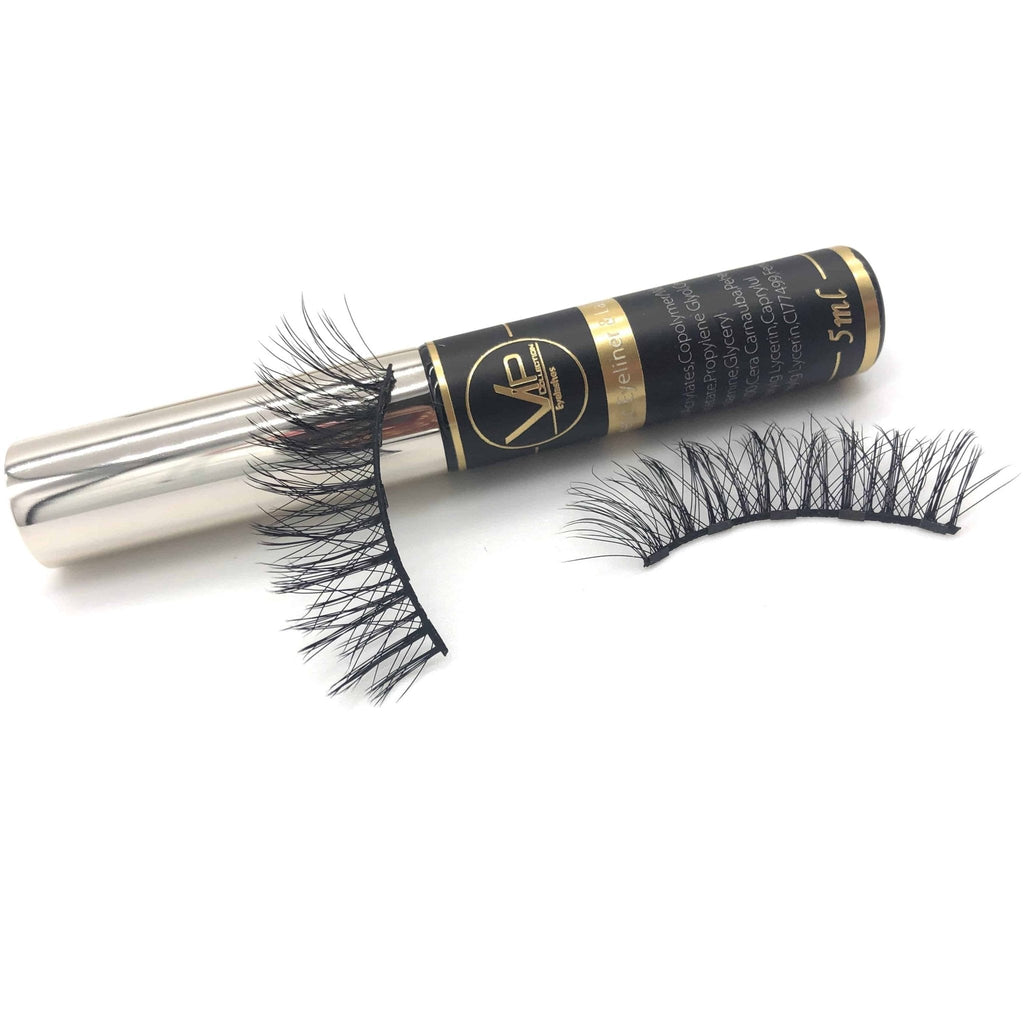 VIP Magnetic Lashes with Magnetic Eyeliner  - 2 pairs